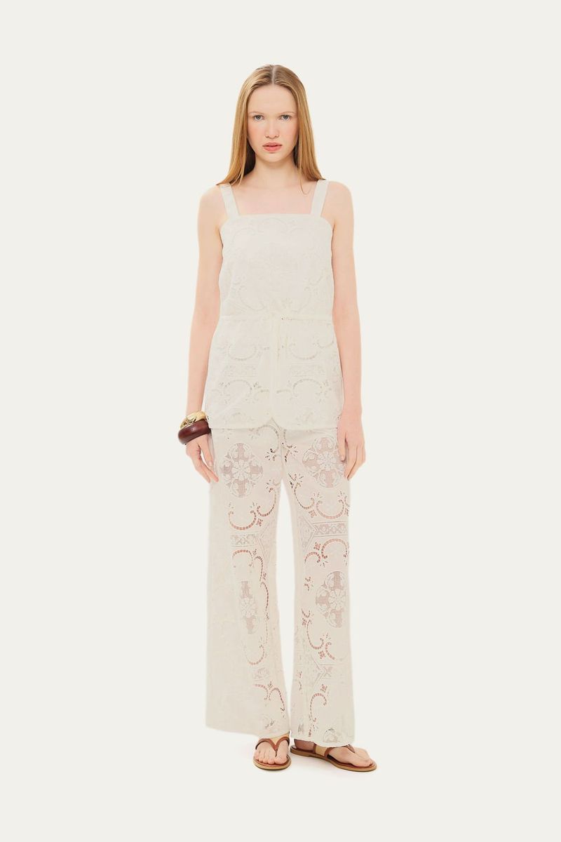 Cal a Cec lia Linnen - OFF WHITE 0