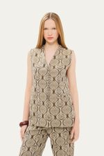 Colete Ruth Linnen - MULTICOLORIDO 0