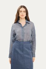 Camisa Akari Linnen - AZUL 0