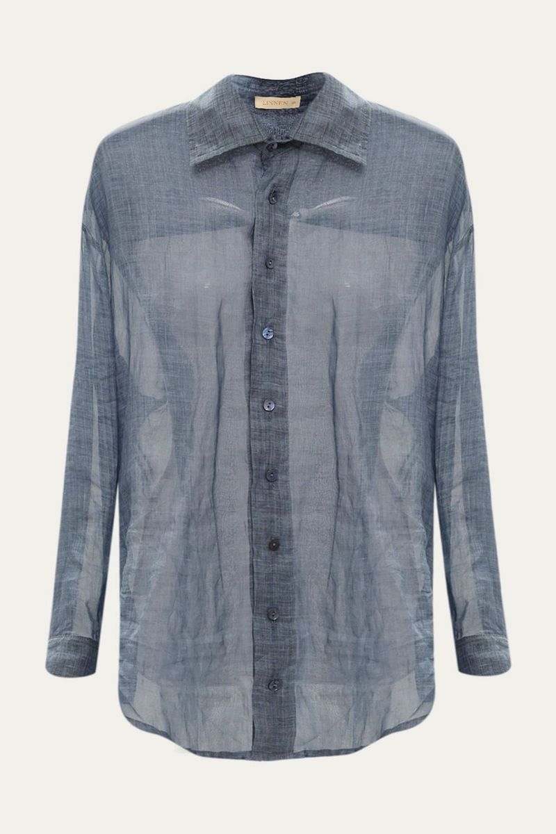 Camisa Akari Linnen - AZUL 4