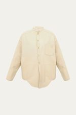 Camisa Manga Longa Minimal Couro Lilly Sarti - BEGE 0