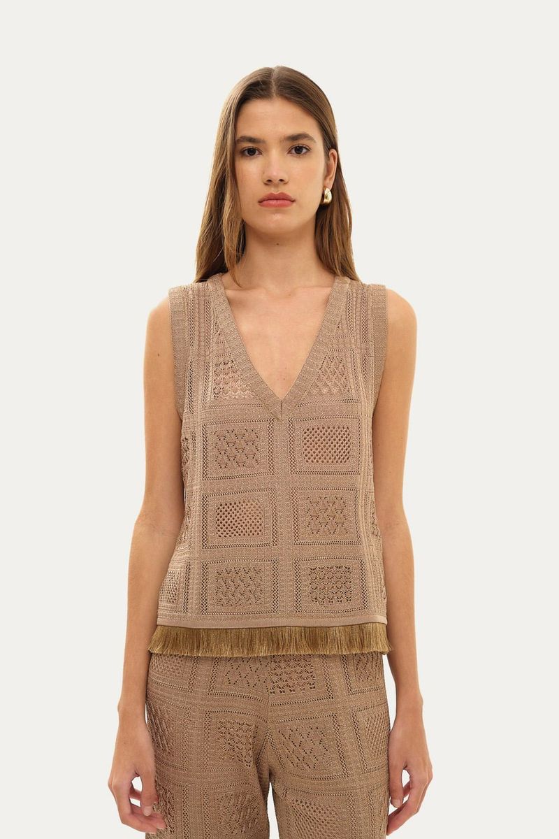 Colete Alyssa Rendado Tata - BRONZE 0