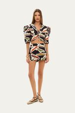 Saia Mini Sailor Lo De Lui - PRETO E BRANCO 1