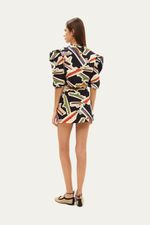 Saia Mini Sailor Lo De Lui - PRETO E BRANCO 3