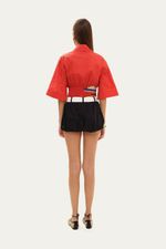 Shorts Mini Lillie Lo De Lui - PRETO E BRANCO 3