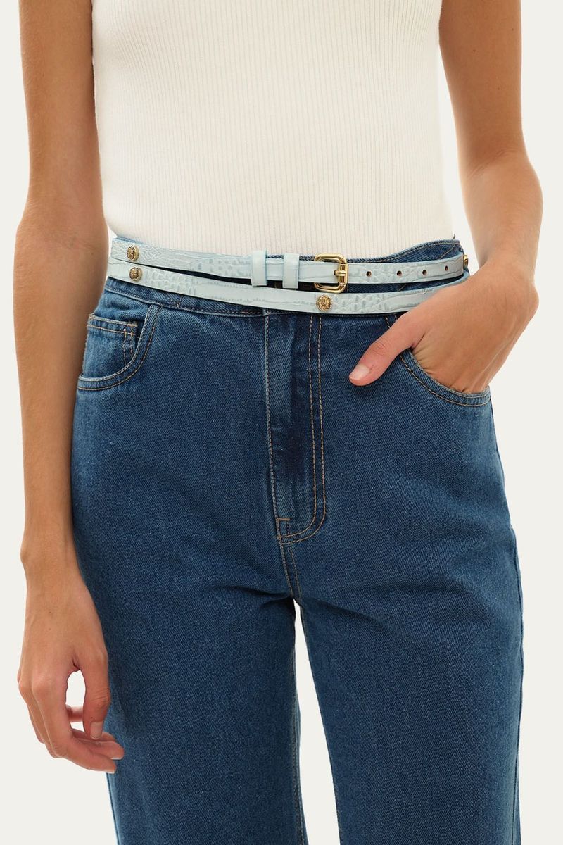 Cinto Fino Duas Voltas Von Gaw - AZUL 1