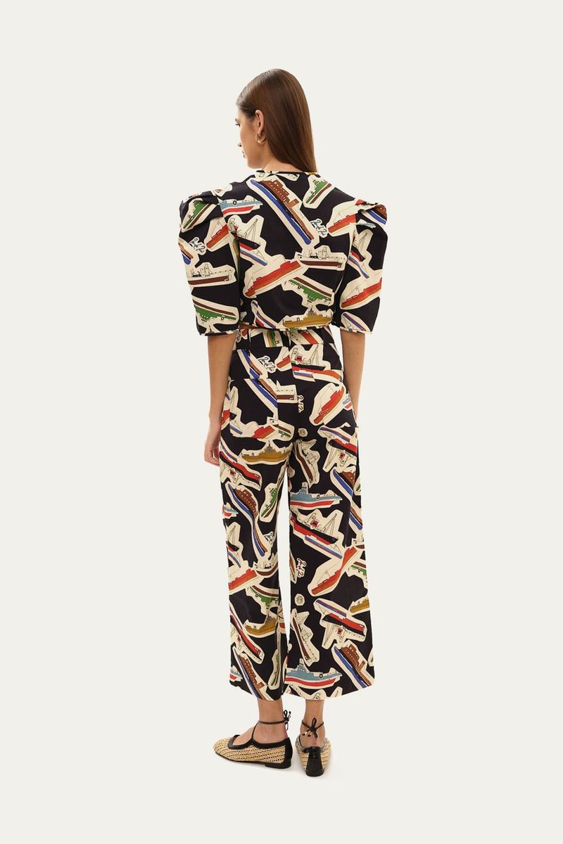 Casaco Sailor Lo De Lui - PRETO E BRANCO 3