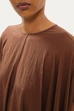 Vestido Longo Capa Andre Lima - MARROM 2