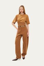 Cal a Reta Cintura Alta Andre Lima - BEGE 1