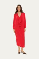 Vestido Longo Tric  Degag  Coven - VERMELHO 0