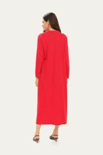 Vestido Longo Tric  Degag  Coven - VERMELHO 2