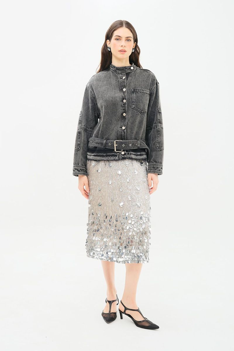 Jaqueta Jeans Fay NK - PRETO 1