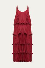 Vestido Longo Camadas Marina Bit  - VINHO 4