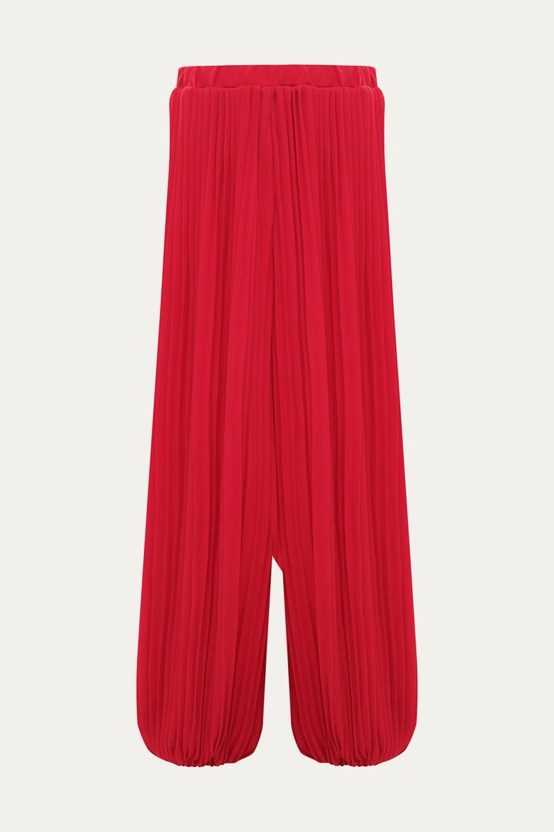 Cal a Jogger Pleats Marina Bit  - VERMELHO 4