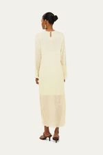 Vestido Longo Pincel Creme Marina Bit  - OFF WHITE 3