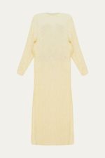 Vestido Longo Pincel Creme Marina Bit  - OFF WHITE 4