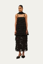 Saia Midi Fiore Marina Bit  - PRETO 0