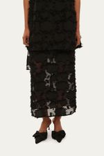 Saia Midi Fiore Marina Bit  - PRETO 1