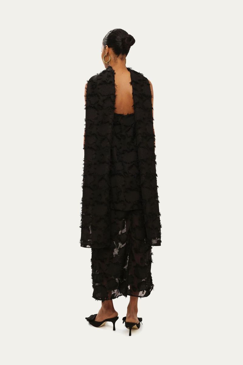 Saia Midi Fiore Marina Bit  - PRETO 2