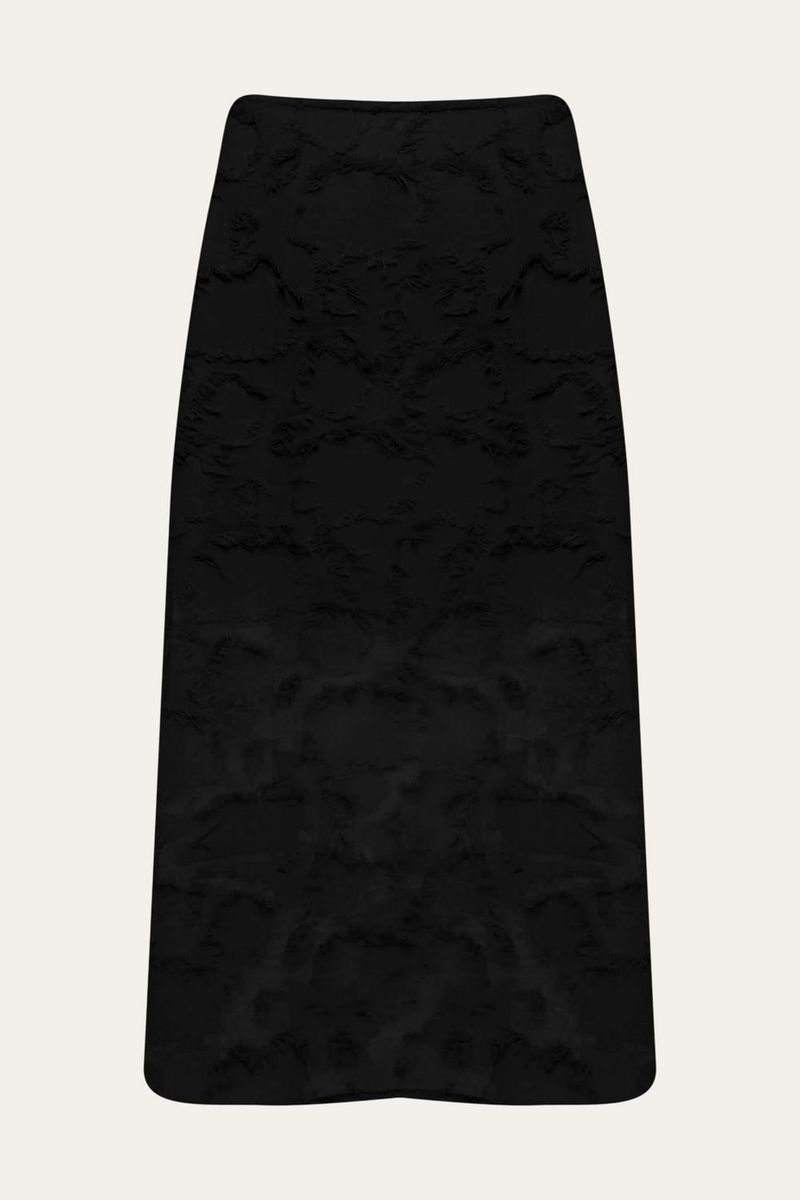 Saia Midi Fiore Marina Bit  - PRETO 3
