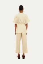 Blusa Manga Curta P tala Missinclof - BEGE 3