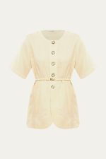 Blusa Manga Curta P tala Missinclof - BEGE 4