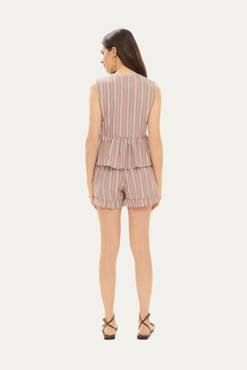 Blusa Mc Dante Clemence - MARROM 3