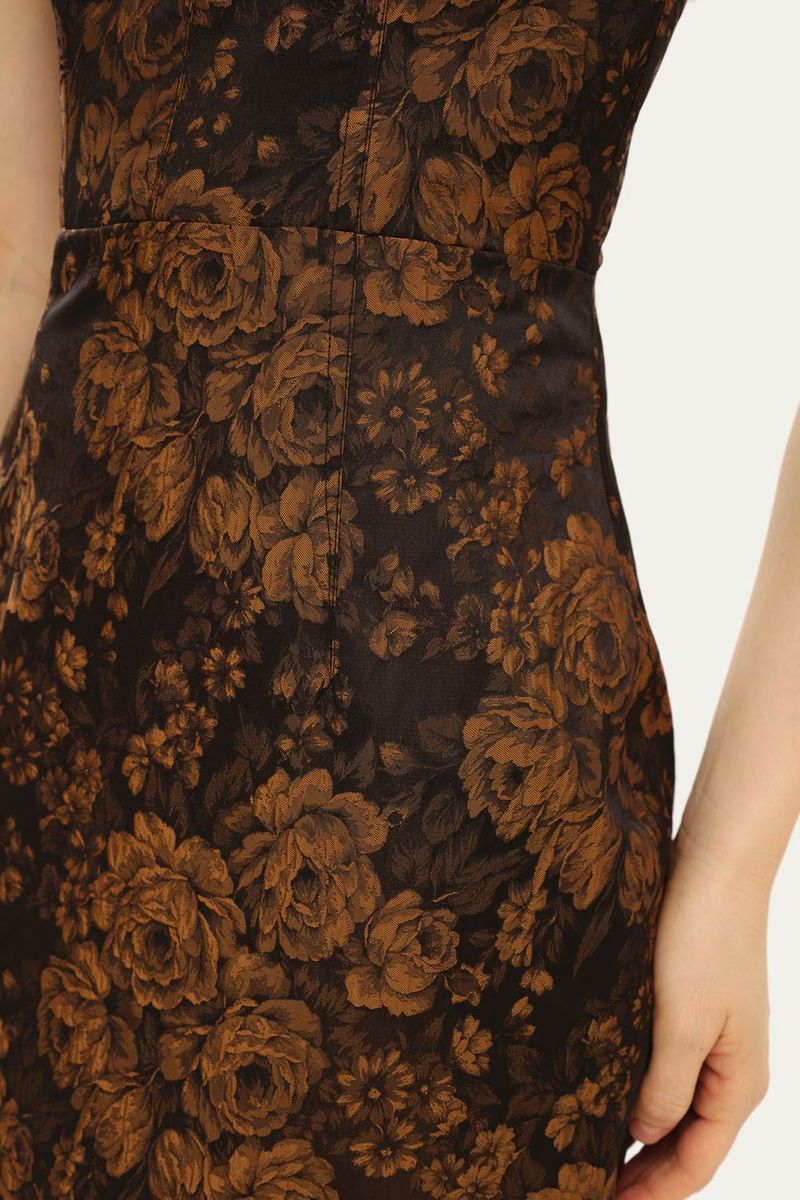 Vestido Midi Hayden Framed - PRETO 3