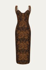 Vestido Midi Hayden Framed - PRETO 0