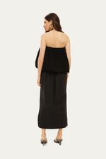 Saia Midi Fabrille Framed - PRETO 2