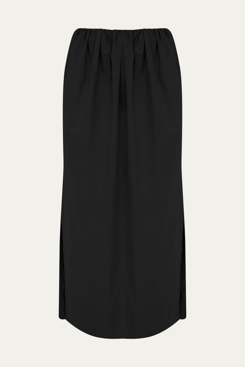 Saia Midi Fabrille Framed - PRETO 3