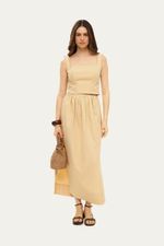 Top Fabrille Framed - BEGE 1