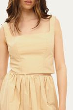 Top Fabrille Framed - BEGE 2