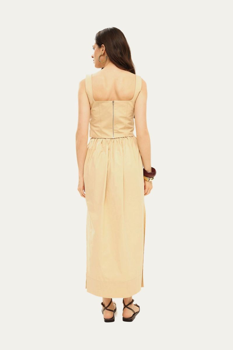 Top Fabrille Framed - BEGE 3