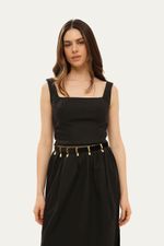 Top Fabrille Framed - PRETO 0