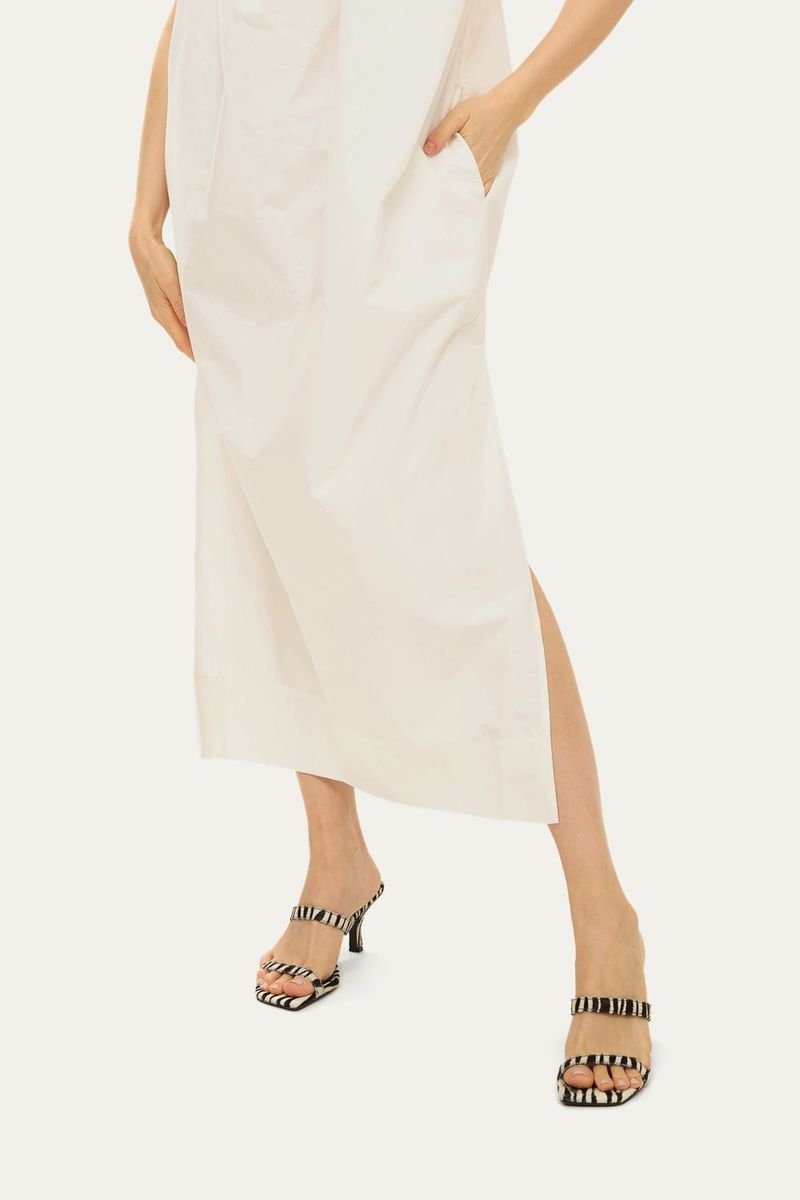 Vestido Longo Sem Al as Fabrille Framed - OFF WHITE 2