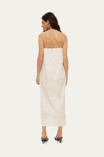 Vestido Longo Sem Al as Fabrille Framed - OFF WHITE 3