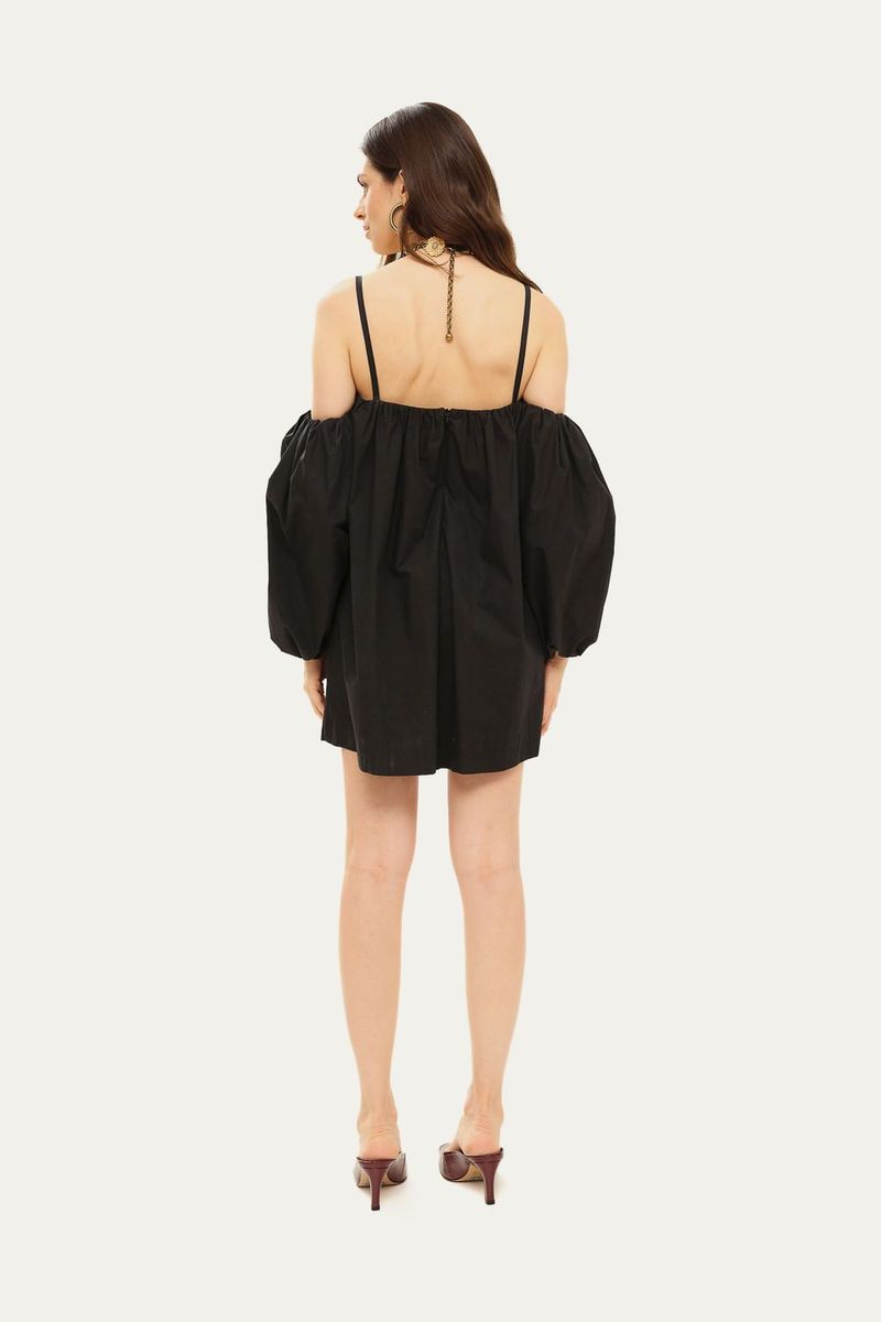 Vestido Mini Fabrille Framed - PRETO 3