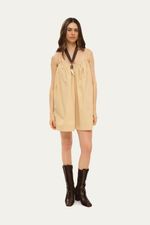 Vestido Mini Fabrille Framed - BEGE 1