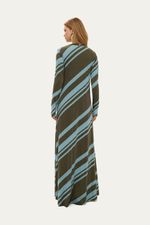 Vestido Longo Jurer  Voa Voa - VERDE ESCURO 3