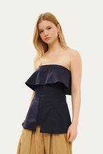 Blusa Tomara que CaiaTqc Gabardine Lilly Sarti - MARINHO 1