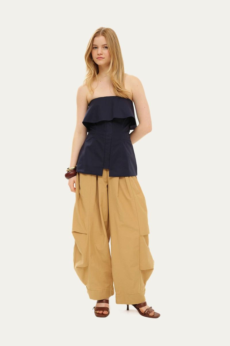 Blusa Tomara que CaiaTqc Gabardine Lilly Sarti - MARINHO 2