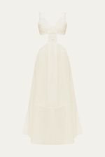 Vestido Longo Linho Cleo Lilly Sarti - OFF WHITE 0