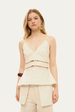 Top Al a Linho Cairo Lilly Sarti - OFF WHITE 1