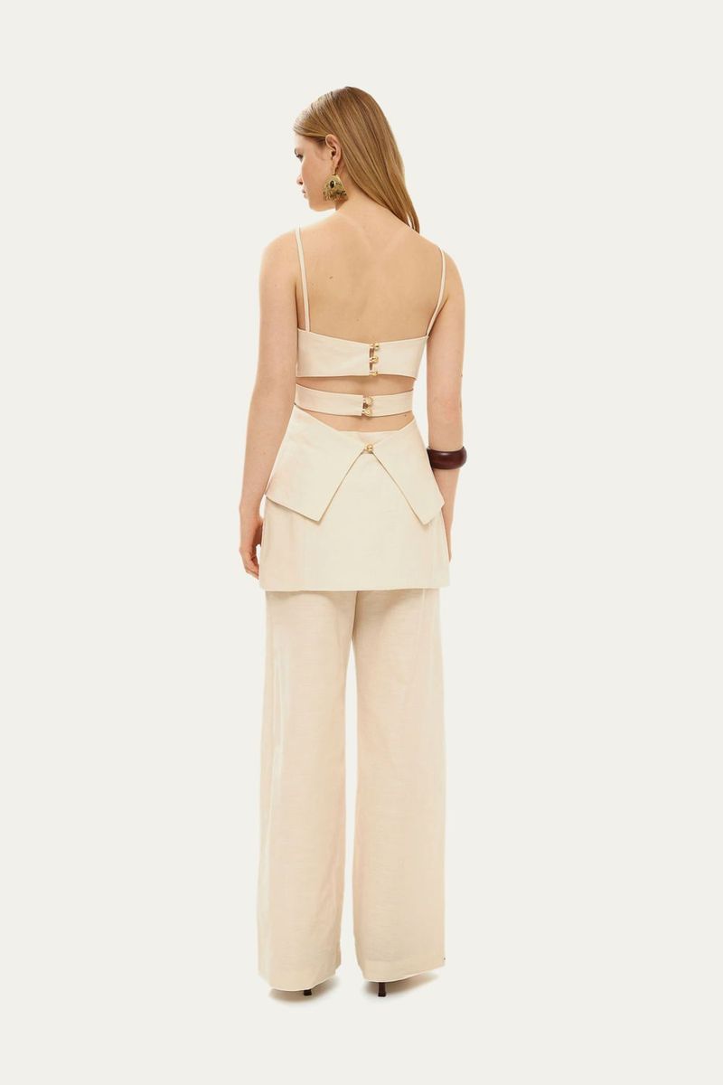 Top Al a Linho Cairo Lilly Sarti - OFF WHITE 4