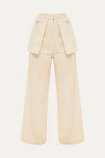 Cal a Pantalona Linho Cairo Lilly Sarti - OFF WHITE 0