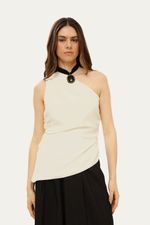 Blusa Manga Curta Tilo Francesca - OFF WHITE 0