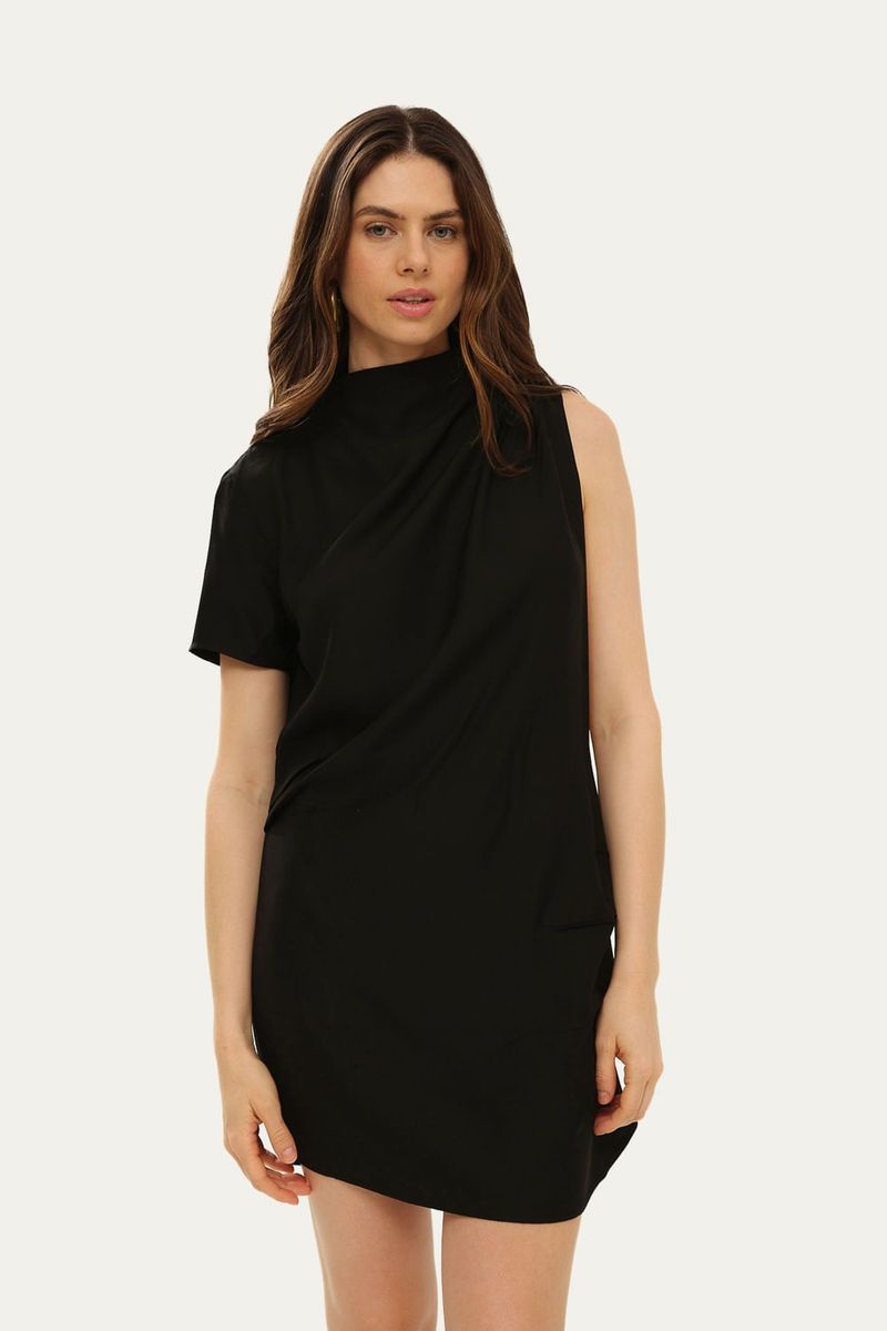 Vestido Mini Juno Francesca - PRETO 1