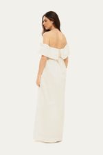 Vestido Longo Ombro Ombro Adriana Degreas - OFF WHITE 3