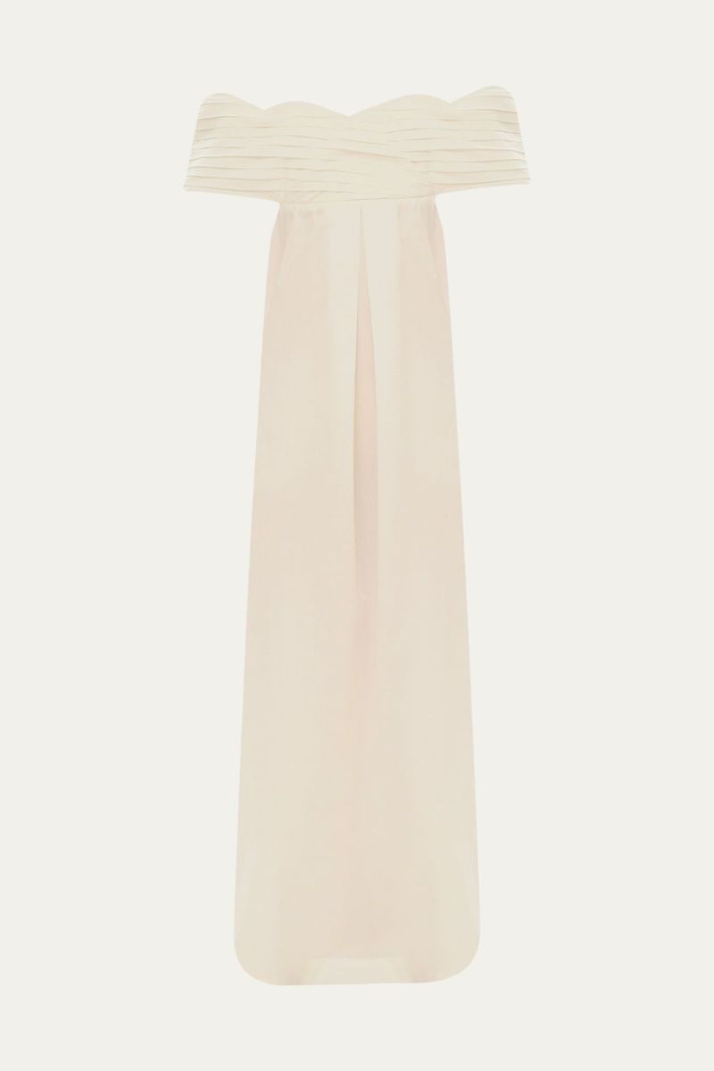 Vestido Longo Ombro Ombro Adriana Degreas - OFF WHITE 0